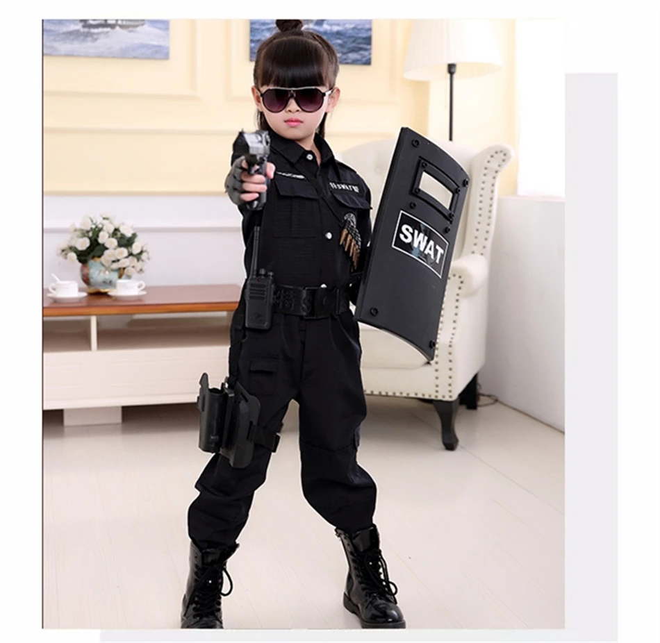 T-shirt gilet police policier pour Enfants Uniforme Costume jeux Shirt "jeu d'enfant T-shirt gilet police policier pour Enfants Uniforme Costume jeux Shirt "jeu d'enfant
