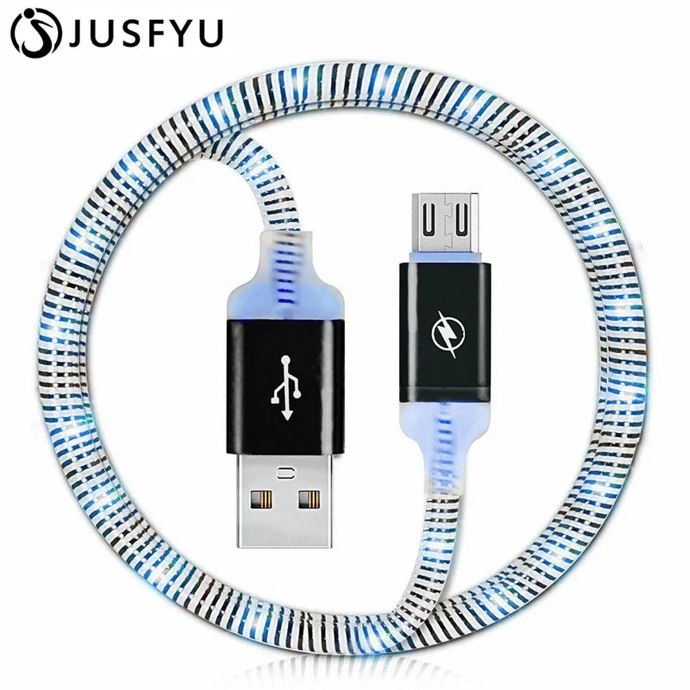 

NEW LED Micro USB Charger Cable Charging Cord For iPhone 6 Plus For samsung S7 S6 LG G4 G3 For Xiaomi Redmi Huawei Android phone