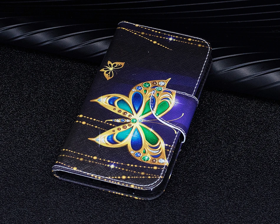 פרפר ינשוף עור מפוצל ארנק Flip מקרה עבור iphone 11 פרו כיסוי עבור Iphone 5 5S se 6 6s 7 8 בתוספת X 10 XS max XR Coque iPhone11 11 phone case