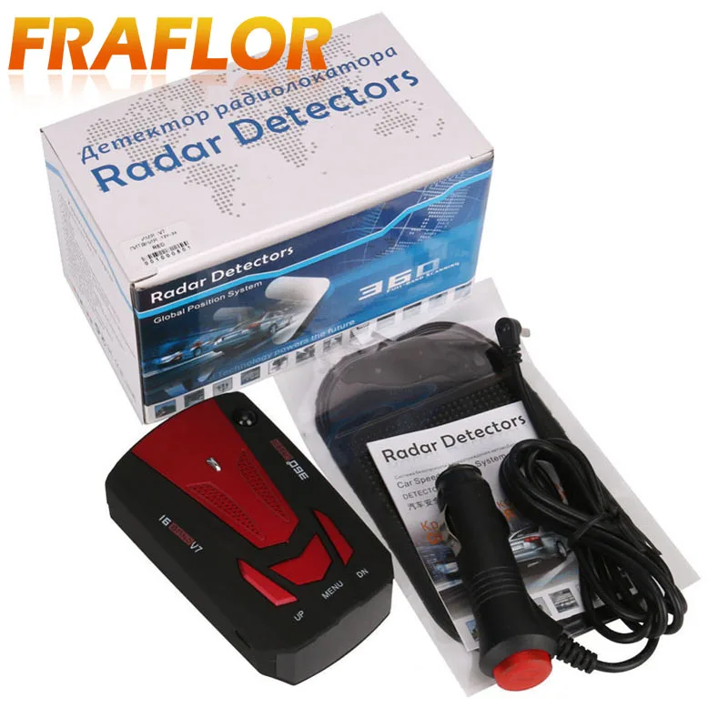 

New V7 Car Radar Detector 1.5" LCD Display Radar Laser Speed Detector With English & Russian Voice Support X K KU KA
