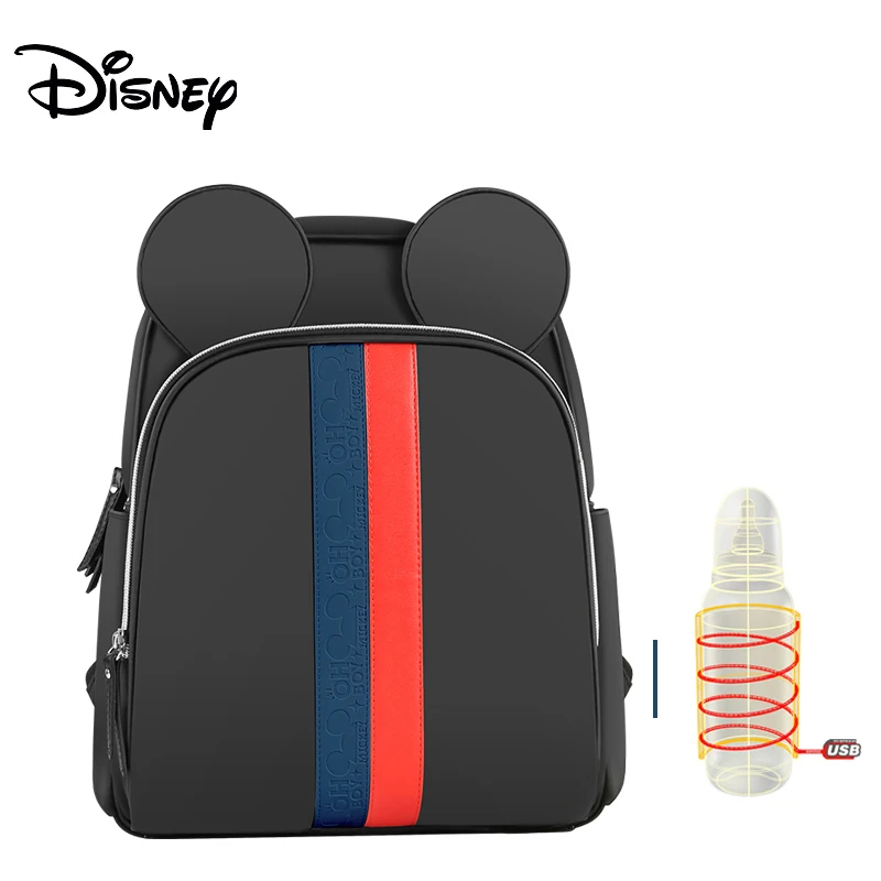 Disney бутылочки для кормления Изоляционные сумки USB Ткань Оксфорд сумка для хранения подгузников рюкзак мода водонепроницаемый большой емкости Сумки для подгузников - Цвет: 12