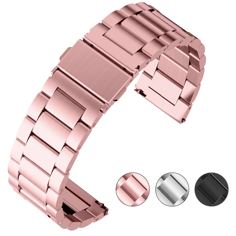 

3 Colors for Huawei Watch Band, Fullmosa Stainless Steel Smart Watch Band with Quick Release for LG Watch Style/Asus Zenwatch 2