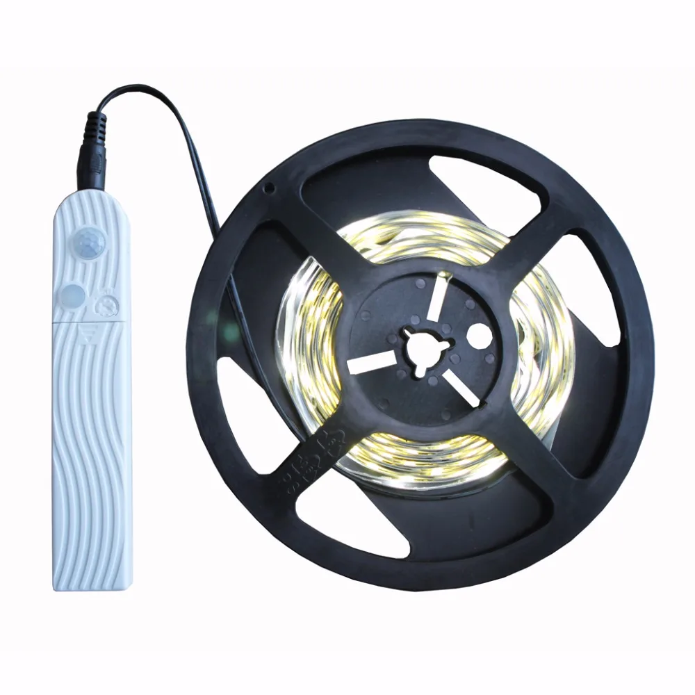 1 قطعة 4 AAA بطارية امدادات الطاقة الجسم الأشعة تحت الحمراء PIR مفتاح مستشعر للقطاع بقيادة ضوء