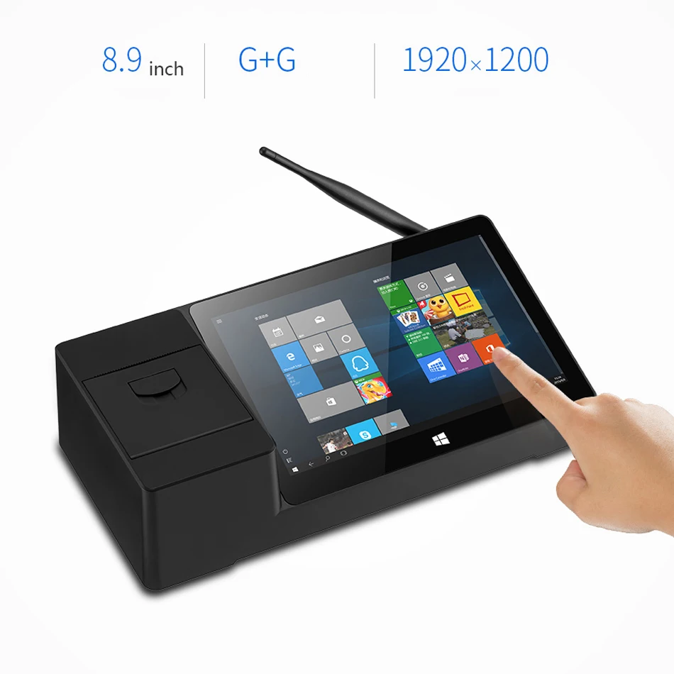 PIPO X3 POS настольный компьютер принтер Win10 Мини ПК планшетный Intel Z8350
