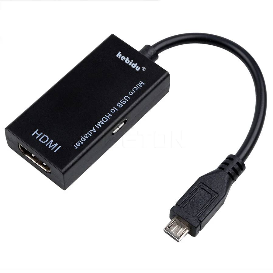 Kebidu Micro USB к HDMI Женский Кабель телефонный адаптер 1080P HD для адаптеры HDTV для samsung Galaxy HUAWEI смартфонов
