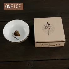 Китайский стиль тонкая ручная работа 45 мл маленькая чайная чашка кунг-фу Цзиндэчжэнь грубая керамическая чайная чаша Ручная нарисованная Орхидея