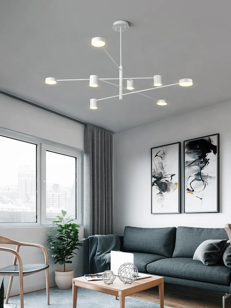 Простые современные подвесные светильники для гостиной, атмосферный домашний ресторан, креативная личность, Скандинавская спальня, подвесной светильник