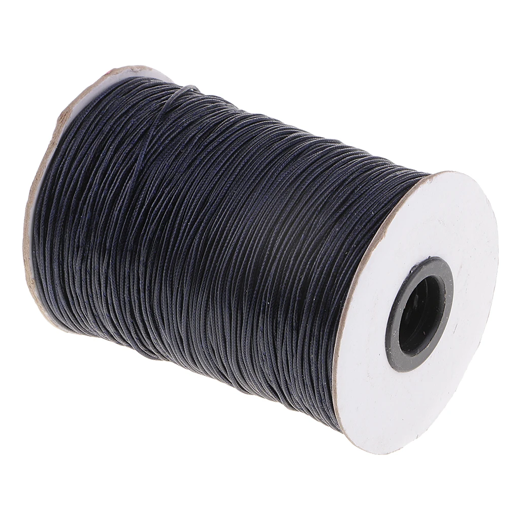 170 Meters 1mm Jewelry Making Beading Crafting Macrame Waxed Cotton Cord Thread
