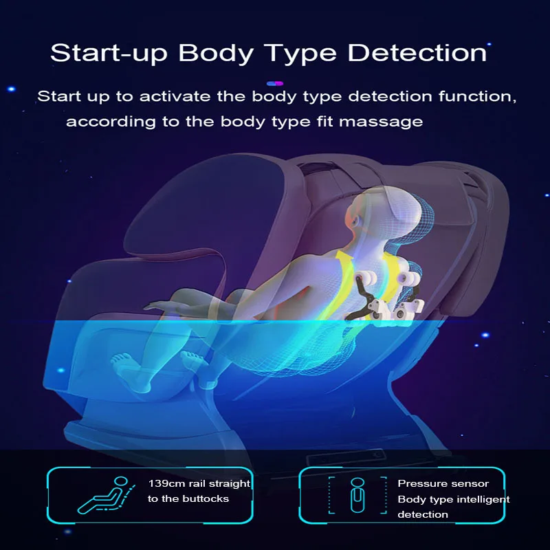 4d робот Sl массажное кресло бытовой полностью автоматический полный тело Электрический пространство капсула диван Многофункциональный разминающий массажер
