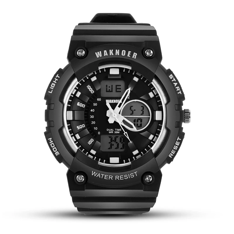 

WAKNOER Waterproof Digital Wrist Watch Men Watch LED Quartz Sport Watches Men's Watch Clock reloj hombre relogio masculino