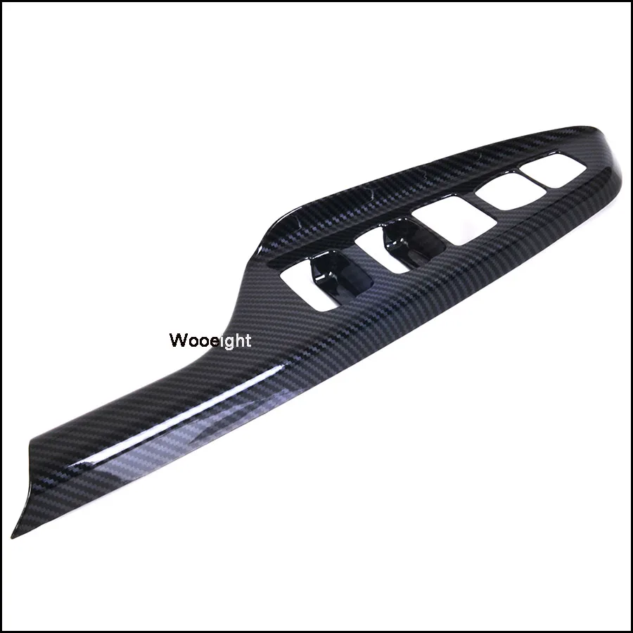 4Pcs Car Electric Carbon Fiber Window Switch Door Panel Handle Armrest Button Cover Trim For Hyundai Encino Kauai Kona 2018 SUV (4)