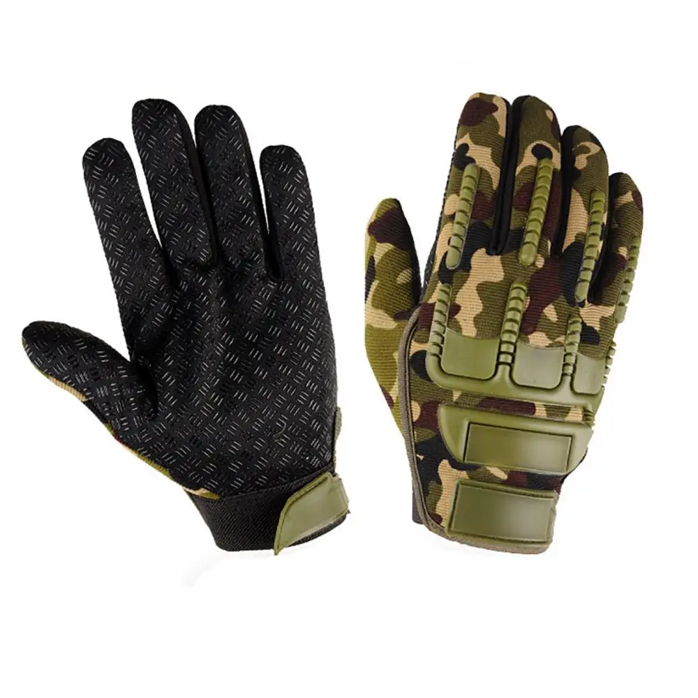

cycling gloves Men Tactical Combat Hunting Anti-skid Ripstop Military Full Finger Riding Gloves Sportswear Cycling clothing