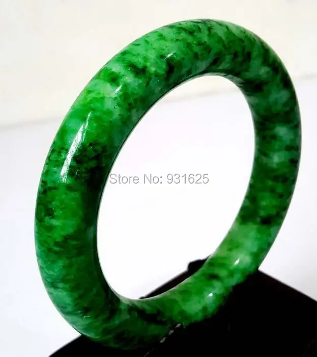 

Beautiful Natural Round Bangle Green Bracelet Handmade Fashion Jewelry Woman's Gift Bangles +certificate 58-62mm