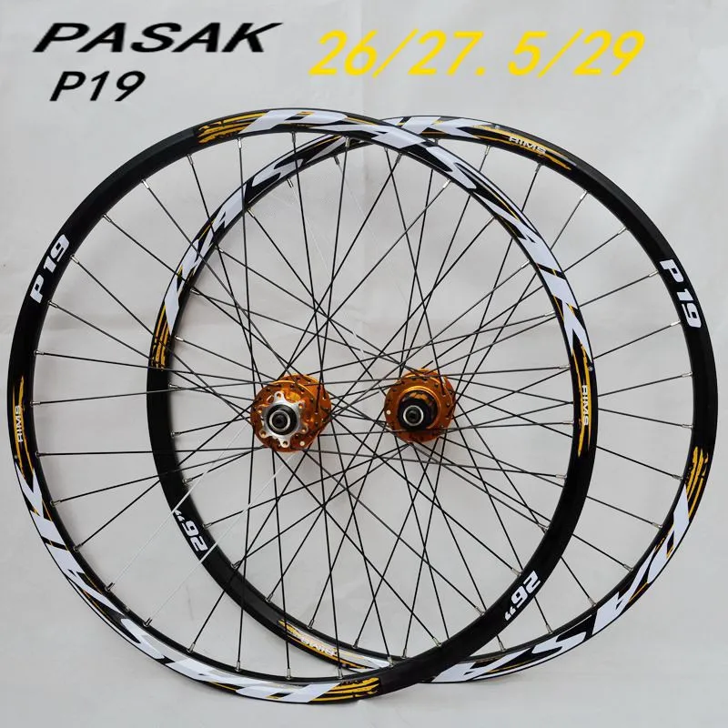 PASAK P01 26 pulgadas MTB bicicleta de montaña CNC delantero 2 trasero 4 rodamientos sellados ruedas de disco rueda set 27,5 29 - 2