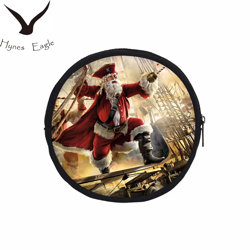 Hynes Eagle/кошельки для монет в рождественском стиле с рисунком пирата Санта Клауса