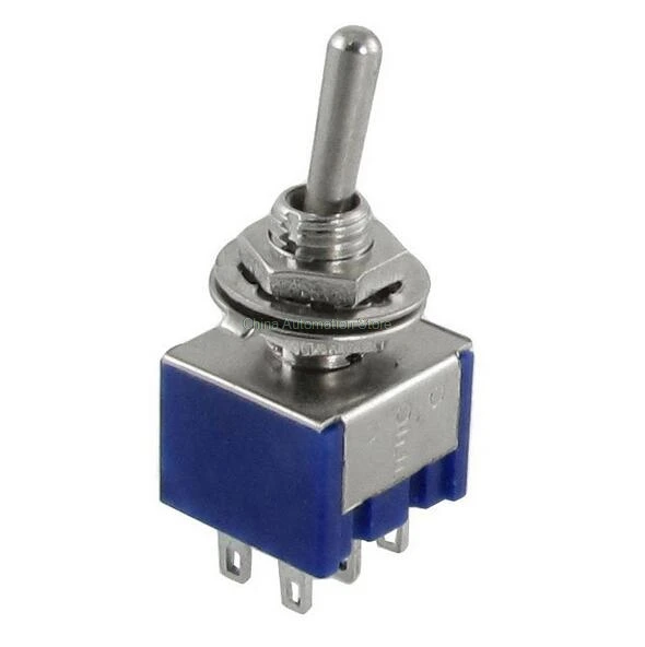 5 шт. миниатюрный тумблер DPDT с 3 позициями 125 В 6 А|switch ac|switch switchswitch latching |