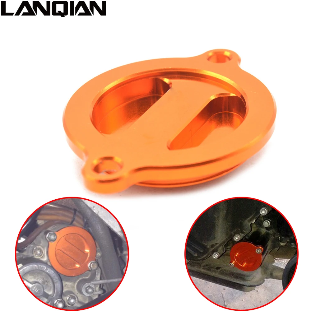 

Hot Motorcycle Engine Oil Filter Cover Cap For KTM 125 200 390 Duke RC 125 200 390 690 DUKE/R Enduro 1190 RC8 All Years Orange