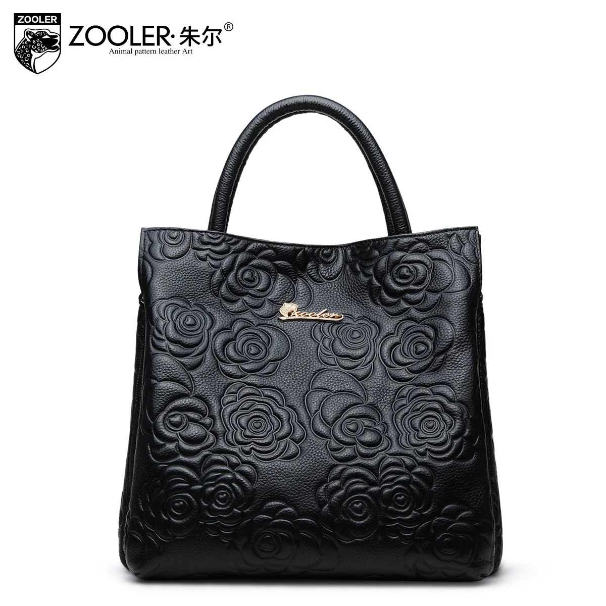 ZOOLER Bag For Women Leather Handbags 2017 New Fashion Floral Genuine Leather Handbag Ladies Shoulder Cowhide Tote Shoulder Bags