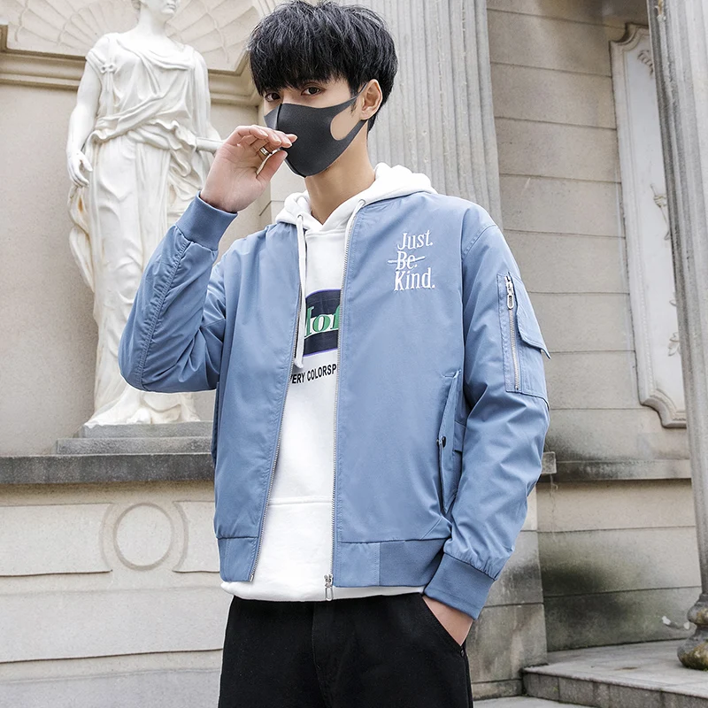 High Quality Bomber Jacket Spring Long Sleeve Men Casual Jackets Loose Streetwear Letter Jacket Men Clothes 2019 All Match 3XL-M High Quality Bomber Jacket Spring Long Sleeve Men Casual Jackets Loose Streetwear Letter Jacket Men Clothes 2019 All Match 3XL-M