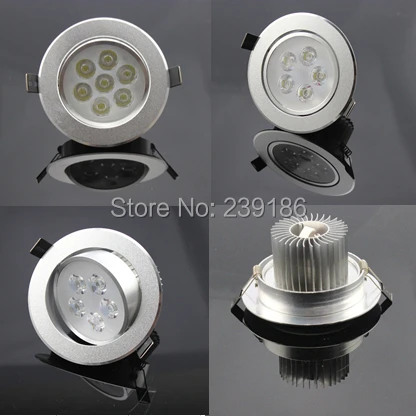 Downlights casa iluminação Power : 1w 3w 5w 7w 9w 12w 15w 18w