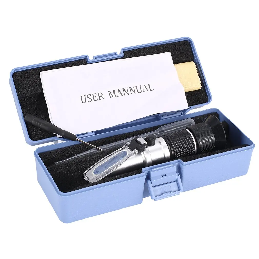Refractometer 0 90 Optical Sugar Food Beverages Drink Juice ATC Content Meter Tool Test