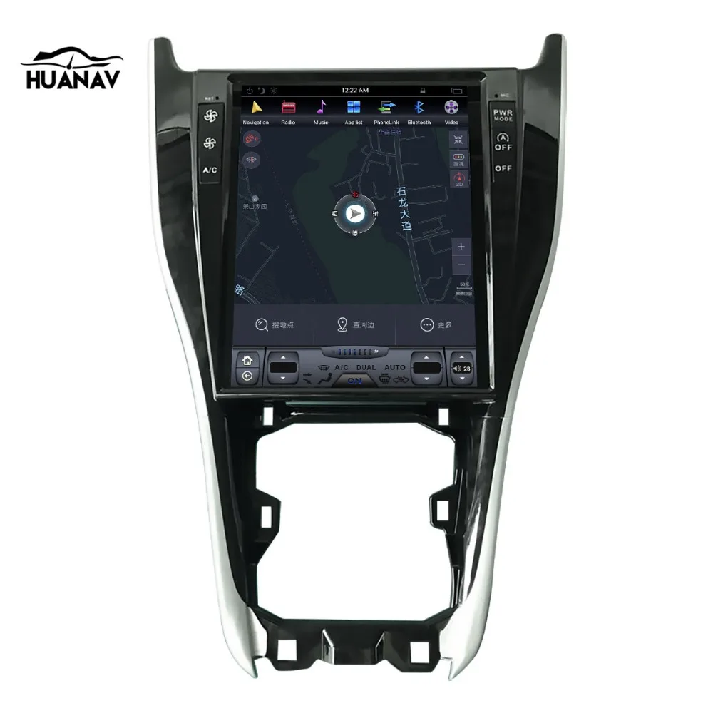 Автомобильный GPS навигатор 12 1 дюйма в стиле Tesla на Android для Toyota Harrier 2013 2018