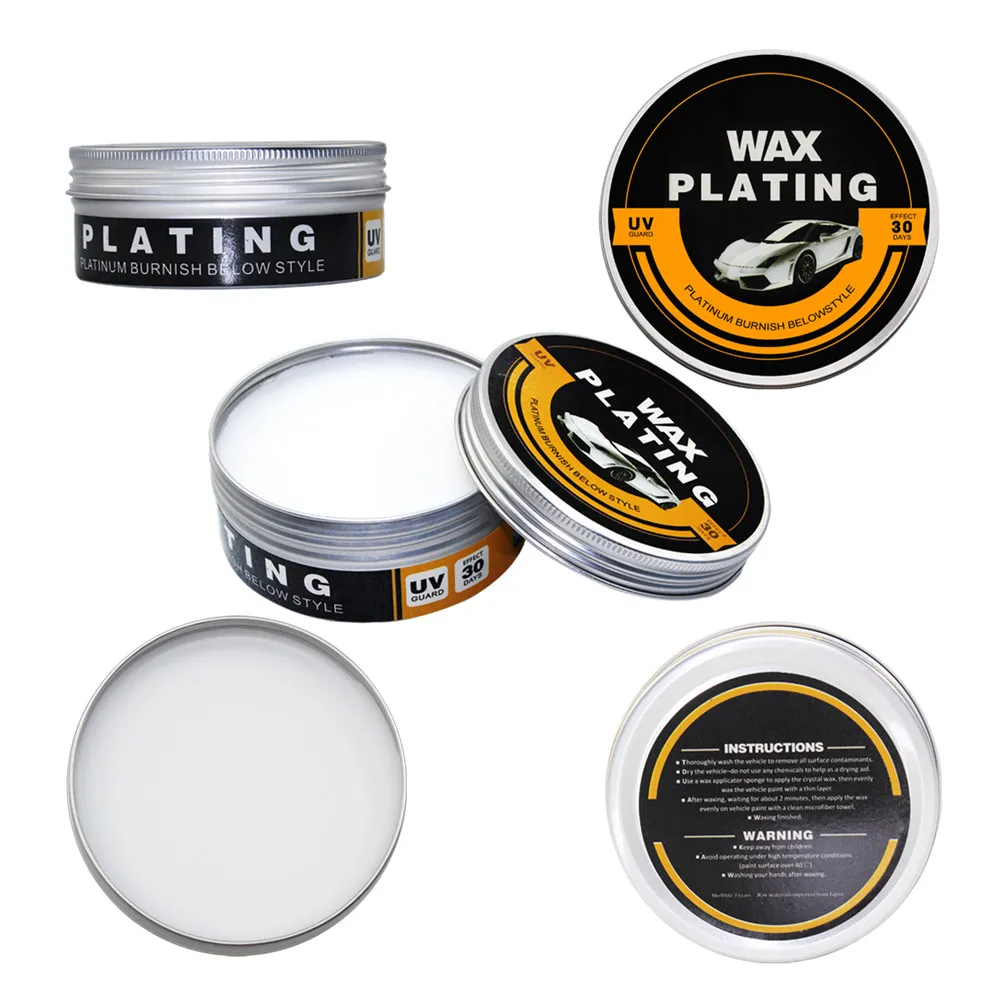 Wax Car Crystal Plating Set Hard glossy Wax Paint Care Scratch Repair Maintenance Wax Paint Surface Coating