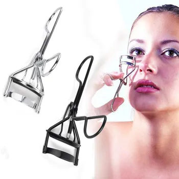 

Mayitr 1pc Eyelash Curler Stainless Steel Eye lash Curling Clip with Spring Stylish Beauty Tool