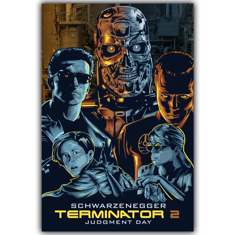 

Terminator T-800 Arnold Schwarzenegger Movie Art Silk Poster Print 30x45cm 60x90cm Movie Pictures Living Room Decor