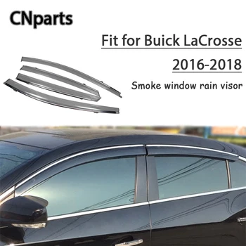 

CNparts 4pcs ABS For Buick LaCrosse 2016 2017 2018 Car Smoke Window Visor Keep Fresh Air convection Accessories