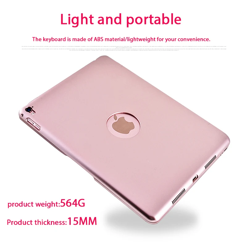 

Folding Wireless Bluetooth 3.0 Keyboard Case For iPad Pro iPad Air New iPad 2018 keyboard Case 60 Days Long Standby