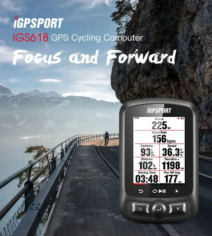 

IGPSPORT ANT+ GPS IGS618 Bike Bicycle Bluetooth Wireless Stopwatch Speedometer Waterproof IPX7 Cycling Bike Speedometer Computer