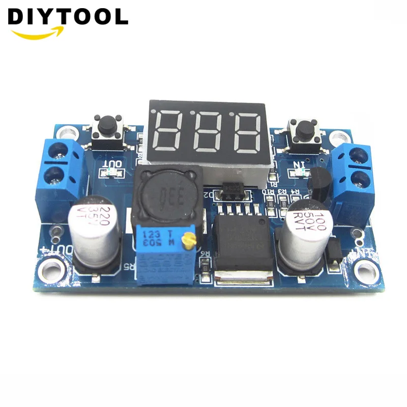 Понижающий модуль постоянного тока LM2596 DC 4 0 ~ 40V до 1 25 37V Регулируемый регулятор