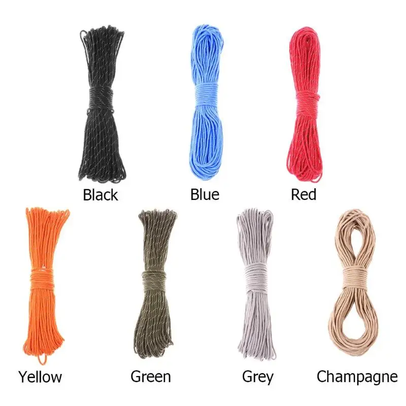 31 متر سوبر 9 النواة عاكس Paracord في حبل المظلة 9 ستراند الحبل الحبل في الهواء الطلق التخييم خيمة حبل تسلق بقاء المعدات