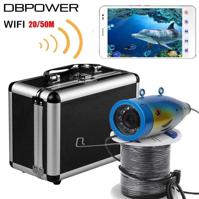 New 20M/50M WIFI Wireless Underwater Fishing Camera 1000TVL 2.4G Video