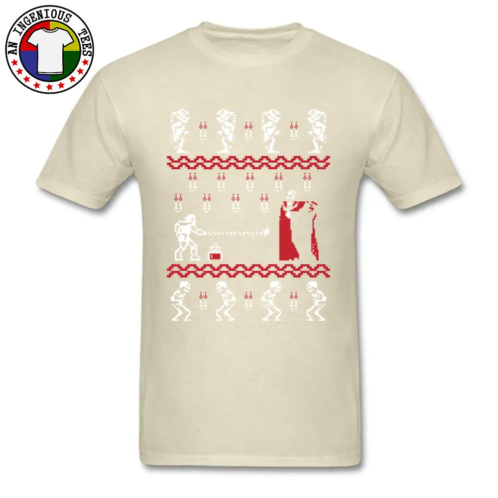 Christmasvania T Shirt Design Short Sleeve Slim Fit Round Neck Cotton Tops Shirt Casual T-shirts for Men Summer Christmasvania beige