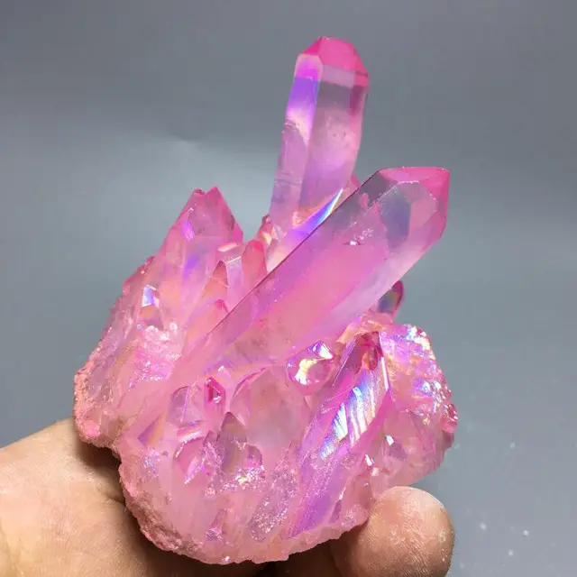 Pink aura quartz