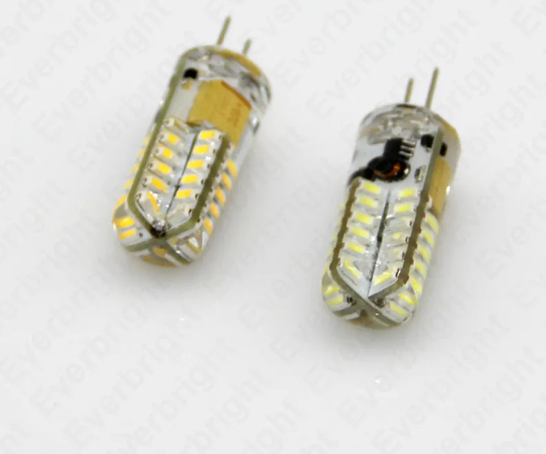 10 шт./партия G4 светодиодный 3014 SMD 48 Светодиодный s 6 Вт Светодиодный лампочки с украшением в виде кристаллов лампа 360 Угол лампы типа Корн AC/DC 10 V-20 V, теплый белый свет/холодный белый свет