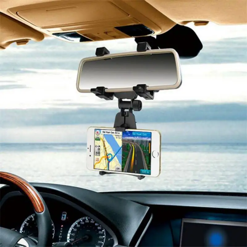  Auto Handy Halter Auto Rückspiegel Montieren Telefon Halter 360 Grad Für iPhone Samsung GPS Smartph