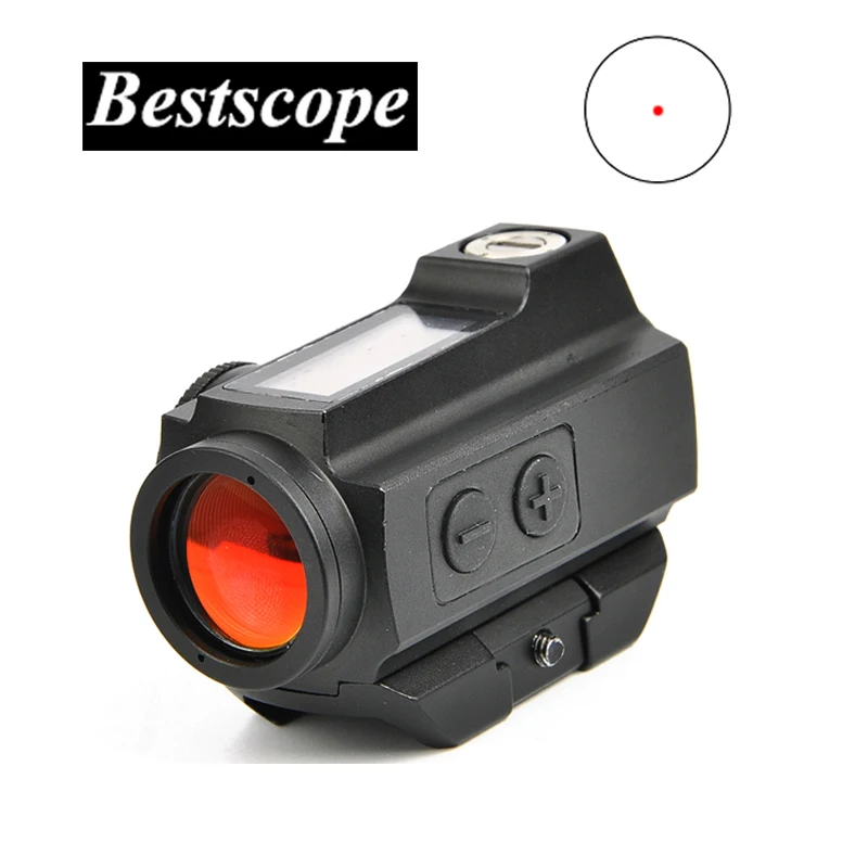 1x20 Red Dot Sight 3 MOA Reflex Sight Mini Red Dot 20 мм прицел Солнечная панельная силовая Оптика прицел снайперская пневматическая винтовка