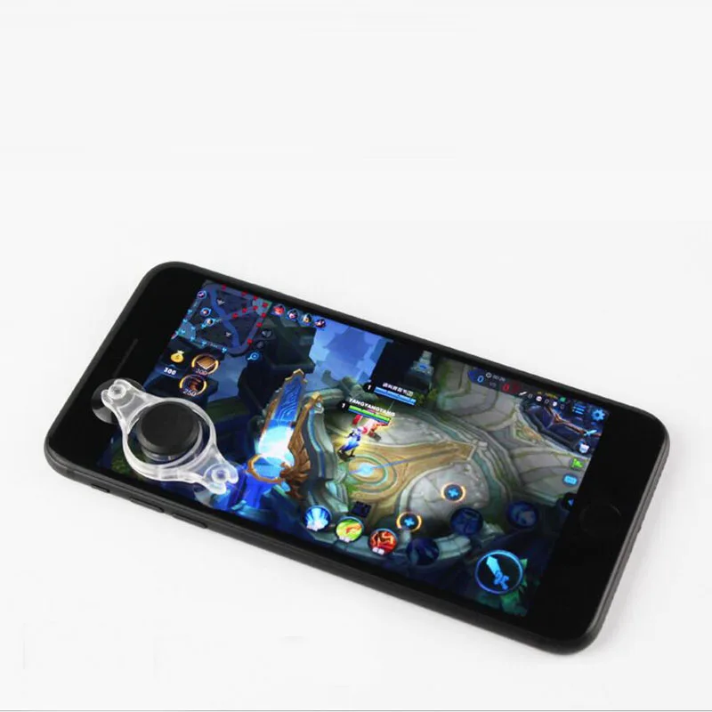 Kopen Game Joystick Fling Richting Controller Stok Stand Gaming Joypad Rocker voor iphone X 8 7 ipad Samsung S8 Xiaomi Huawei telefoons