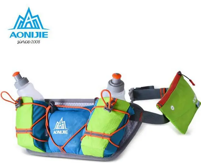 AONIJIE Men Women Waist Packs Running Hydration Belts Bottle Holder Belt Reflective Running Water Belt Fanny