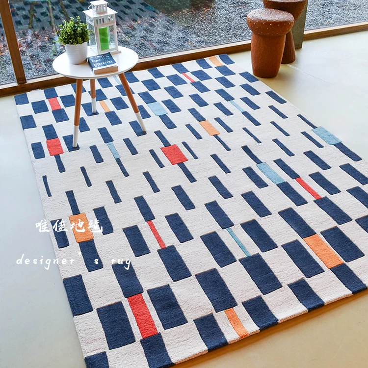 Акриловый коврик Современный простой гостиной спальни квадратной формы на заказ ковры и ковры для дома гостиной