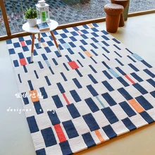 Акриловый коврик Современный простой гостиной спальни квадратной формы на заказ ковры и ковры для дома гостиной