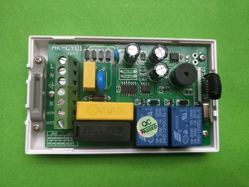 AC 220V 433mhz или 315mhz интеллектуальный цифровой RF беспроводной переключатель системы дистанционного управления для проекционного экрана/двери гаража/жалюзи