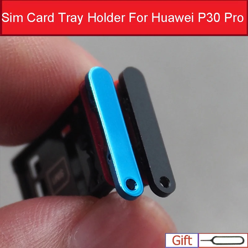 Разъем лотка для SIM карты Huawei P30 Pro P30Pro разъем картридера Micro SD держатель адаптера
