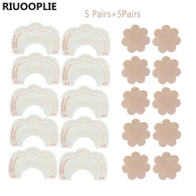 RIUOOPLIE Стикини 5 пар+ 5 пар пуш-ап наклейки сексуальный Стикини-Стик