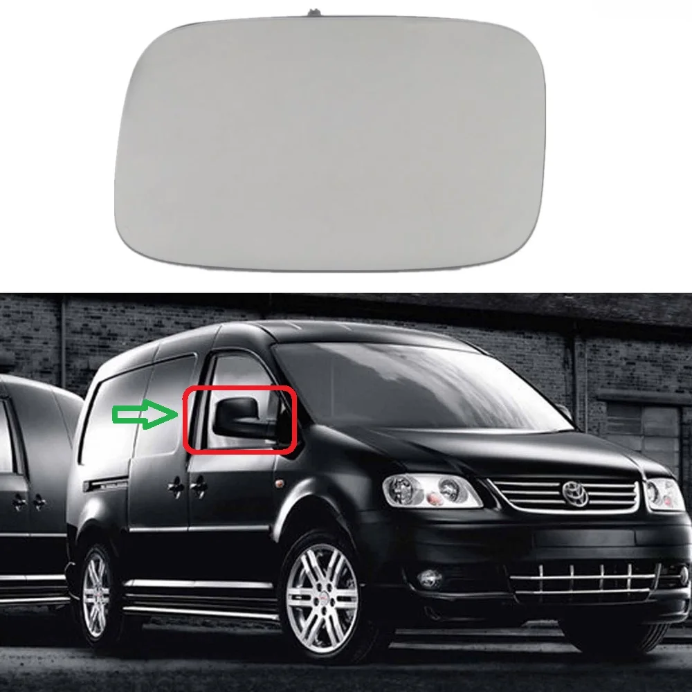 Правая сторона зеркало Стекло для VW Caddy 2004 2005 2006 2007 2008 2009 2010 2011 крыло с подогревом боковое зеркало заднего вида Стекло