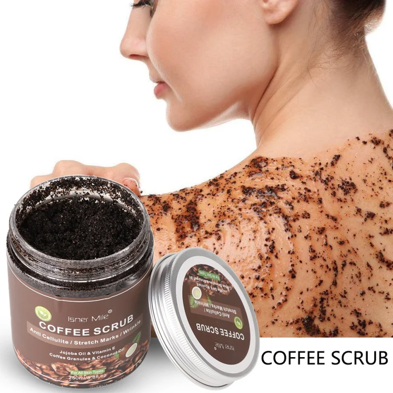 

Coffee Facial Scrub Whitening Cream Exfoliators Exfoliation Remove Cleaning Cellulite Cream For Skin Face 5806