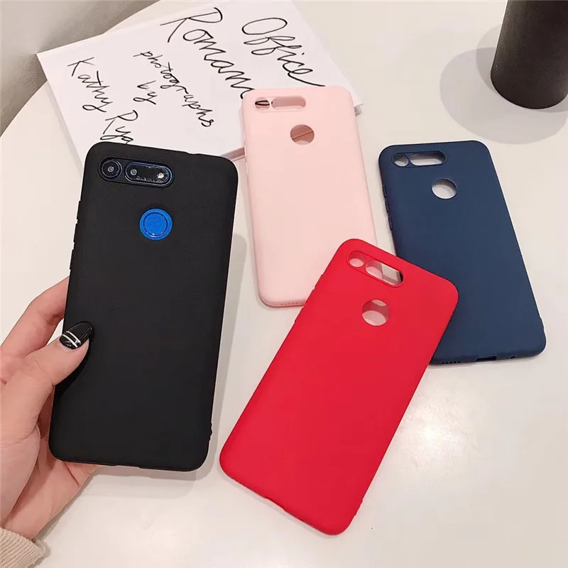 

Matte Silicone Solid Color Phone Case For Huawei P20 P30 Mate 20 10 Lite Pro Honor 8X 10 Lite V10 V20 Candy Yellow Soft TPU Capa